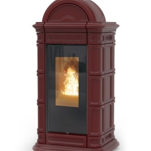 Soba pe peleti Lienz Idra 14 Thermorossi 13,7 kW bordeaux