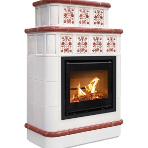 Sparta - Soba pe lemne cu acumulare, din maiolica - 8,4 kW SP 008