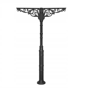 Stalp decorativ din fonta tip C cu 2 console Acante 3300 mm
