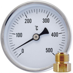 Termometru cu cadran TPM05/80/150 din otel inoxidabil, tija 150mm