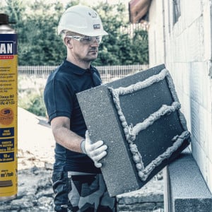 Tytan Professional Styro PRO B2 - Adeziv spuma Polistiren Expandat, Grafitat, Extrudat