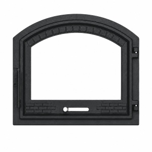 Usa Soba arcuita Zamkova, sticla termorezistenta si ventilatie reglabila 490 x 420 mm