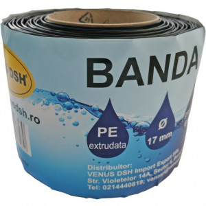 Rola banda de picurare 300 m pentru gradina si sere, 17 mm