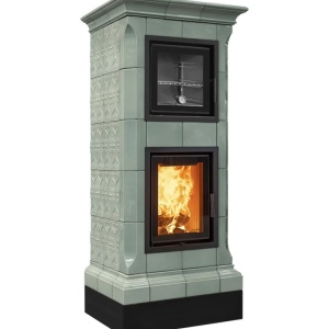 Bistrot - Soba pe lemne cu acumulare si cuptor, din maiolica - 8,6 kW BS 019