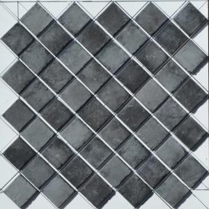 Caramida decorativa mozaic, Graphite, 60x60 mm