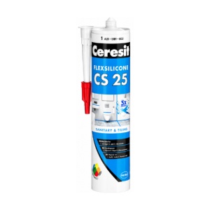 Ceresit CS 25 - Silicon sanitar trioprotect, 280ml
