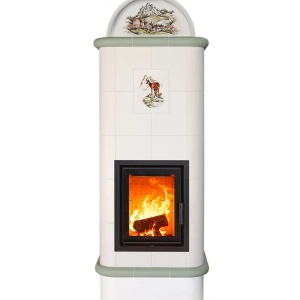 Cima 5 Levels - Soba pe lemne cu acumulare, din maiolica - 8,2 kW CM 001