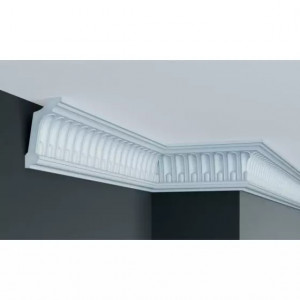 Cornisa decorativa Manavi C788F din poliuretan flexibil 10.4x6.2x200 cm