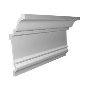 Cornisa decorativa Manavi C19 polimer rigid 9.7x4.8x200 cm