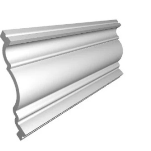 Cornisa decorativa Manavi C22 polimer rigid 6.5x7x200 cm