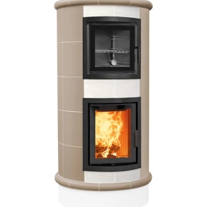 Gourmet - Soba pe lemne cu acumulare si cuptor, din maiolica - 8,6 kW GR 009
