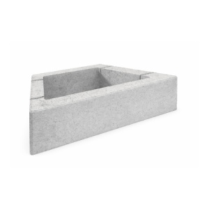 Jardiniera beton Poliflor Gri 74x32x23 cm pentru amenajari exterioare
