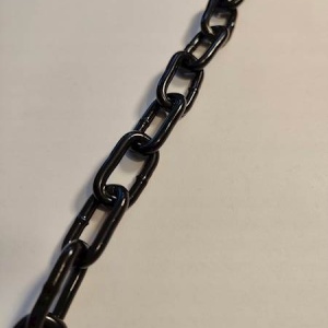 Lant stradal din otel pentru stalpi, 2.25 m, diametru 5 mm, negru