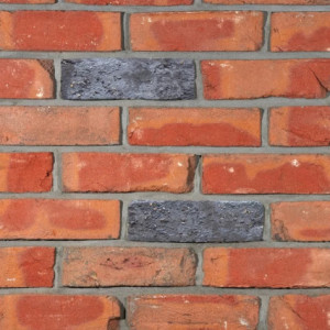 LAUDA - caramida klinker manuala, plina, rosu metalic, 208x98x64 mm