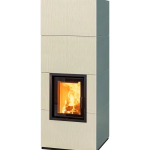 Maxi - Soba pe lemne cu acumulare, din maiolica - 8,3 kW MX 028