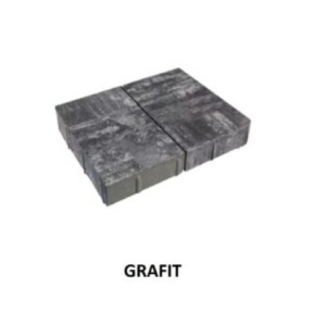 Pavaj City Trio Combi Grafit 4 cm