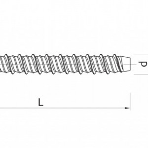 RawlPlug R-LX-HF-ZP - surub cap hexagonal si saiba integrata schema 1