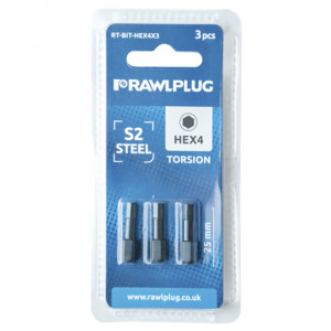 RawlPlug RT-BIT-HEX - bit pentru surubelnite cu cap hexagonal ambalaj