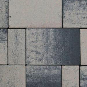 Rettango combi - pavaj colormix din beton aparent, gri bazalt