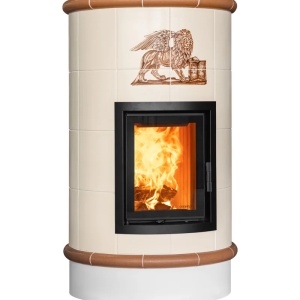 Rondo 4 Levels - Soba pe lemne cu acumulare, din maiolica - 8,2 kW RN 042