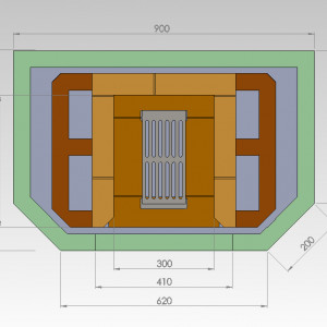 Semineu Modular Anneli schita si dimensiuni