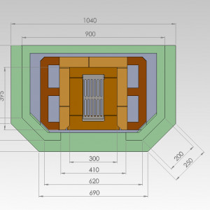 Semineu Modular Karl schita si dimensiuni