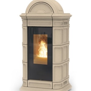 Soba pe peleti Lienz Idra 14 Thermorossi 13,7 kW dotted beige
