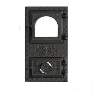 Usa dubla Semineu Victoria, geam termorezistent si regulator de tiraj 505 x 290 mm