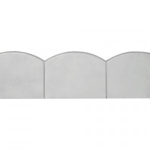 Arcade - bordura de delimitare, gri, 100 x 5 x 25 cm