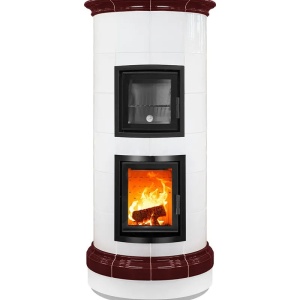 Buffet 6 Levels - Soba pe lemne cu acumulare si cuptor, din maiolica - 8,6 kW BT 004