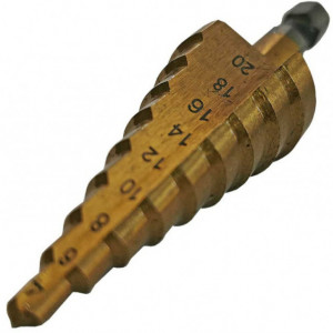 burghiu in trepte TiN cu scala integrata   4-20 mm