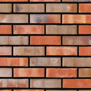 Caramida Aparenta Dublin 50-50, rosu portocaliu maro multicolor, NF (240x71x14 mm) rost negru