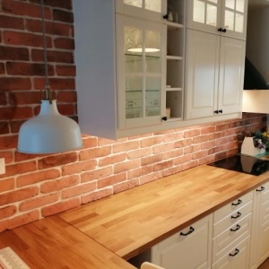 caramida decorativa natural stil vintage bucatarie