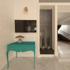 Coltar caramida aparenta Milan Corner, White, 265x40x15 mm