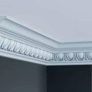 Cornisa decorativa Manavi C932F din poliuretan flexibil 9.5x9.5x200 cm