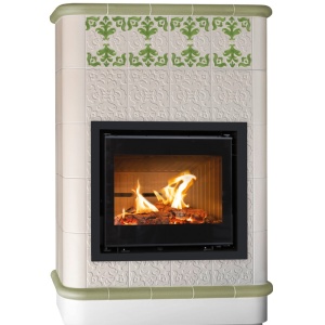 Creta 5 Levels - Soba pe lemne cu acumulare, din maiolica - 8,4 kW CC 005