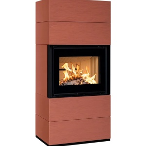 Front - Soba pe lemne cu acumulare, din maiolica - 8,5 kW FR 002