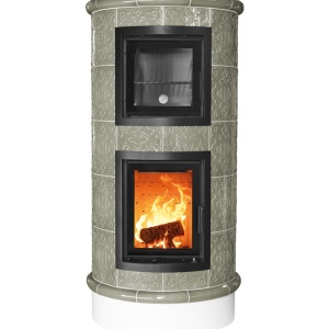 Gourmet - Soba pe lemne cu acumulare si cuptor, din maiolica - 8,6 kW GR 018