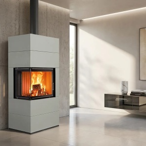 Horizon - Soba pe lemne cu acumulare, din maiolica - 8,4 kW