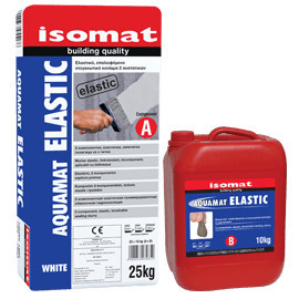 Isomat AQUAMAT ELASTIC - Mortar Hidroizolant extra-flexibil, pentru izolare interioara-exterioara, bicomponent, pe baza de ciment
