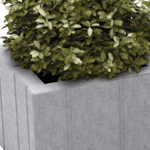 ghiveci exterior gri 30x30x30 cm pentru plante
