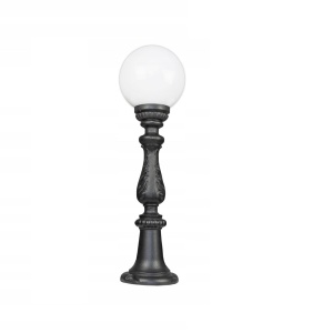 Lampa din fonta cu glob alb 200 mm, 720 mm