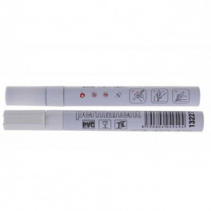 Marker permanent 2 mm, alb