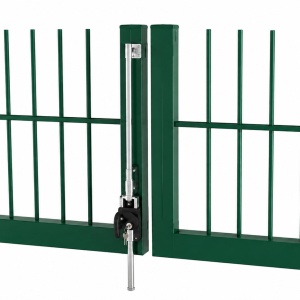 Poarta dubla DUOS BOX zincata 1,5 x 3,8 m, panou 2D 5/4/5 mm, verde zavor