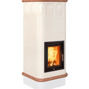 Quadra 5 Levels - Soba pe lemne cu acumulare, din maiolica - 8,2 kW QC 012