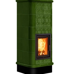 Quadra 5 Levels - Soba pe lemne cu acumulare, din maiolica - 8,2 kW QC 065