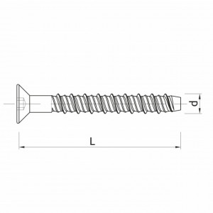 RawlPlug R-LX-CS-ZF - surub autoforant din otel carbon schema 2