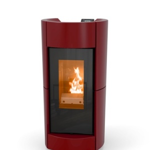 Soba pe peleti Chic Idra 14 Thermorossi 13,7 kW bordeaux