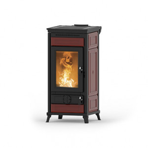 Soba pe peleti Thermorossi Flam 9,5 kW bordeaux