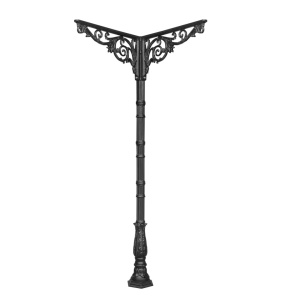 Stalp decorativ din fonta cu 2 console Acante 2030 mm